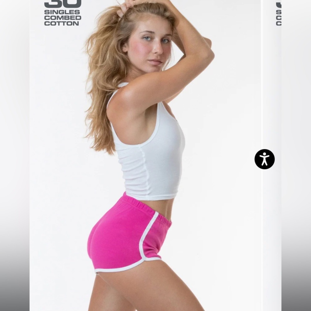 los ángeles apparel interlock running shorts